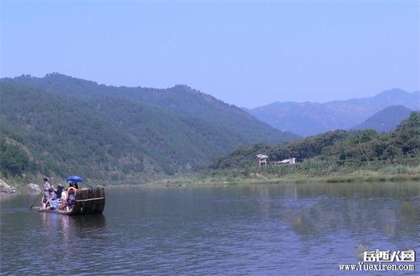 安徽第一漂天仙河 竹排漂流蜿蜒二十余公里